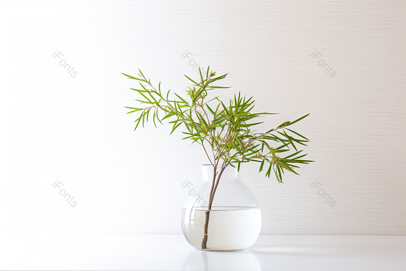 日式绿色小清新插花摆设玻璃花瓶花道,高清,摄影图,摄影图片,图片大全,摄影图免费下载